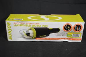 lot 35 image: Sunjoe 18V Cordless Auto Vac Handheld Vacuum Cleaner