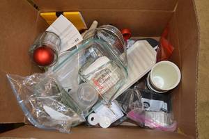 lot 41 image: Box of Assorted Kitchen Supplies
