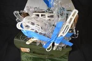 lot 138 image: Bulk Coat Hangers and JM New York Designer Garment Bag