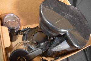 lot 155 image: Mr. Coffee Coffe Maker  Krups Coffee Bean Grinder with Coffee Grounds
