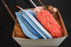 lot 198 image: Dusters and Other Assorted Cleaning Supplies