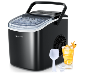 lot 205 image: ecozy Portable Countertop Ice Maker 8.74D x 11.57W x 11.42H