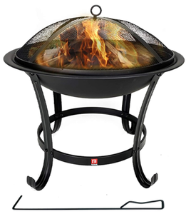 lot 300 image: FireBeauty Fire Pit with Mesh Spark Screen Cover