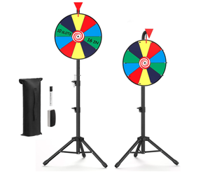 lot 306 image: 16 inches Spinning Prize Wheel And Adjustable Tripod