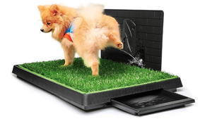 lot 392 image: 3pc Pet Potty By Home Pet with Bonus Bionic Wall