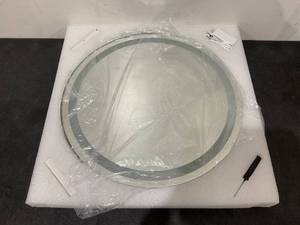 lot 222 image: 8 Inch Large Vanity Mirror with Lights, Round Light Up Makeup Mirror,