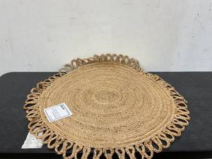 lot 225 image: Living Room Jute Round Rugs 37 - Reversible