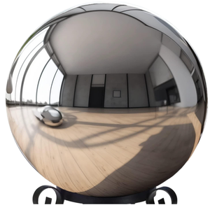 lot 102 image: 12 Inch Stainless Steel Gazing Globe