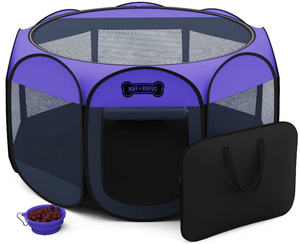 lot 103 image: Ruff n Ruffus Portable Foldable Pet Playpen  Carrying Case Large 36 x 36 23
