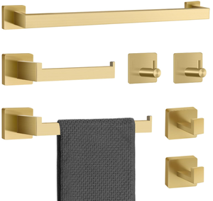 lot 119 image: MengxFly Gold Bathroom Hardware Set