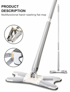 lot 123 image: X-Type Floor Mop Replacement Cloth 360 Degree Squeeze Flat Mop