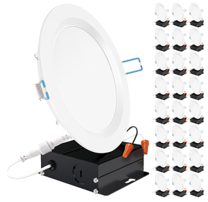 lot 149 image: Sunco 24 Pack 6 Inch Ultra Thin LED Recessed Ceiling Lights