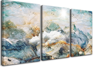 lot 178 image: Abstract Canvas Wall Art for Living Room