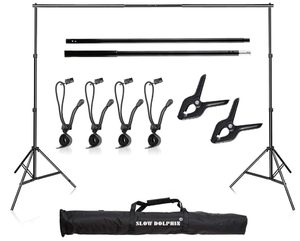 lot 182 image: SLOW DOLPHIN Photo Video Studio 10Ft Adjustable Backdrop