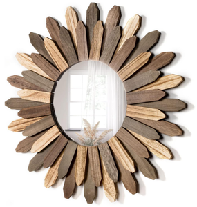 lot 243 image: Honiway Boho Wall Decor Wall Mirror
