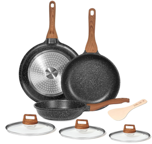 lot 249 image: ESLITE LIFE Frying Pan Set with Lids