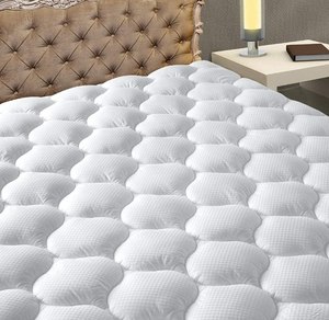 lot 252 image: MATBEBY Bedding Quilted Fitted Queen Mattress Pad Cooling