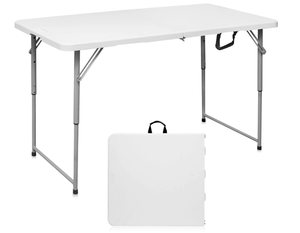 lot 255 image: Byliable Folding Table 4 Foot Portable