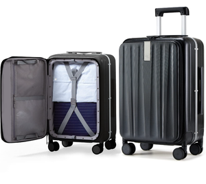 lot 262 image: Hanke Luggage Hardside Suitcase with Wheels & Front Opening