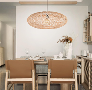 lot 266 image: Rattan Pendant Lights