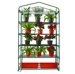 lot 270 image: WORTH Extra Wide Mini Greenhouse 5 Tier Portable