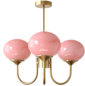 lot 408 image: BOKT Modern 3-Lights Globe Sputnik Chandelier