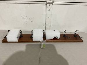 lot 166 image: HBCY Creations 34 Wall Mounted Storage Rack