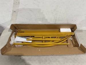 lot 318 image: Fomcet 7.2x4FT Gold Metal Wedding Arch 48 x 86.4 inches