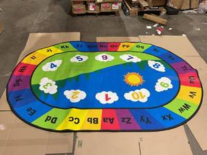 lot 454 image: Play Mat ABC Rug, Number ABC Alphabet Graphics