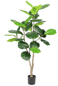 lot 117 image: Realead 4feet Artificial Fiddle Leaf Fig Ice Living room Indoor Decor