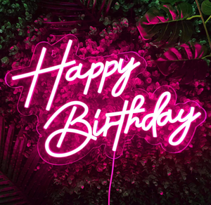 lot 470 image: Happy Birthday Neon Sign for Wall Decor