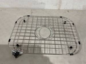 lot 469 image: Alonsoo Sink Grid and Sink Rack Protectors, Stainless Steel