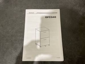 lot 484 image: 2 Drawer Mobile File Cabinet, Wood Rolling Filing Cabinet Printer Stand