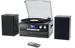 lot 82 image: Jorlai Vinyl Multifunction Record Player Bluetooth Vintage
