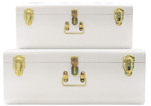 lot 506 image: Zanzer White Trunks Set of 2