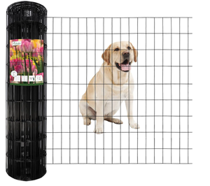 lot 507 image: FOREHOGAR Black PVC Coated Welded Wire Fence 36 Inch x 50 Foot