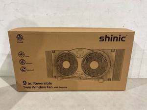 lot 563 image: shinic 9 Twin Window Fan with Remote Control