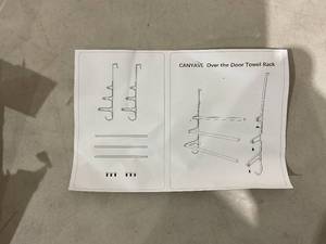 lot 581 image: CANYAVE Over The Door Towel Rack