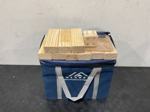 lot 519 image: Megwoz Stacking Backyard Game Stacking from 2Ft to Over 4.2Ft