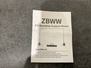 lot 550 image: Backdrop Stand 6.5x10ft, ZBWW Photo Video Studio