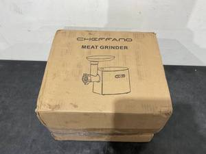 lot 553 image: CHEFFANO Meat Grinder, 2600W Max Stainless Steel