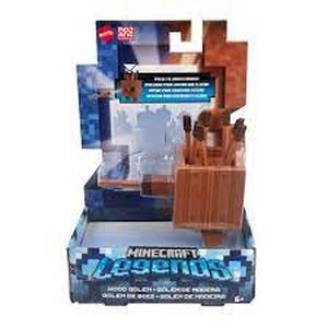 lot 22 image: Minecraft Legends Wood Golem Figure