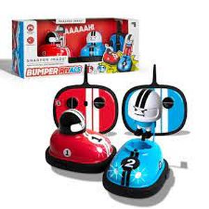 lot 23 image: Sharper Image RC Red & Blue Ejecting Bumper Rivals Set - 6pc