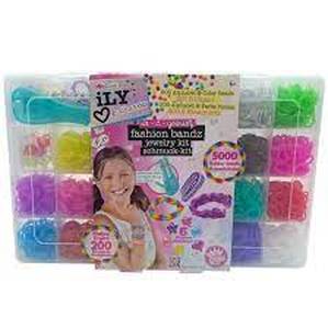 lot 29 image: ILY DIY FASHION BANDZ JEWELRY KIT-Missing some Bands-Corner Broke