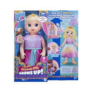 lot 30 image: HASBRO BABY ALIVE PRINCESS GROWS UP BLONDE-Princess Ellie