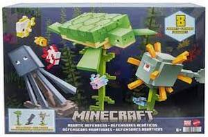 lot 36 image: Mattel Collectible - Minecraft 3.25 Aquatic Defenders Pack