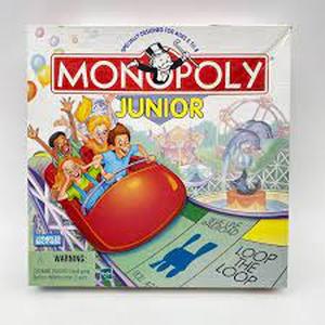 lot 38 image: 1999 PARKER BROTHERS Monopoly Junior Board Game, Vintage