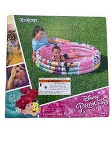 lot 40 image: Set of 2 Bestway Disney Princess 3-ring Pool  Summer Time Fun Water Toys