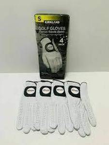 lot 84 image: Kirkland Signature Leather Golf Glove 4-packSize Small