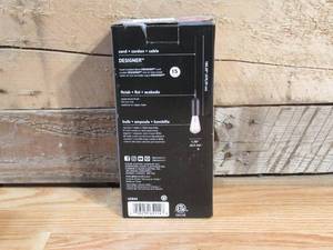 lot 139 image: Globe Electric 1-Light Vintage Edison Matte Black Plug-In Mini Pendant